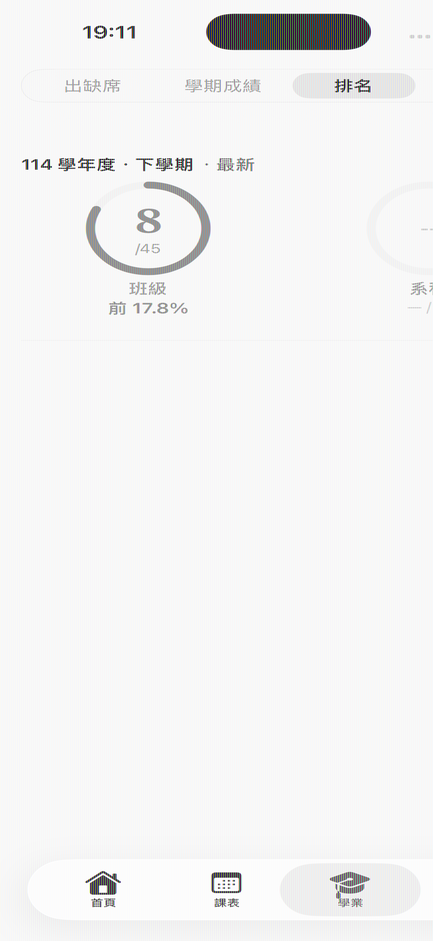 排名與畢業門檻第二畫面